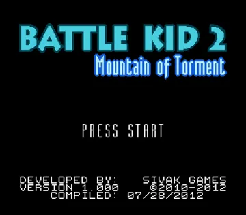 Battle Kid 2 - Mountain of Torment (USA) (V1.000) (Aftermarket) (Unl) screen shot title